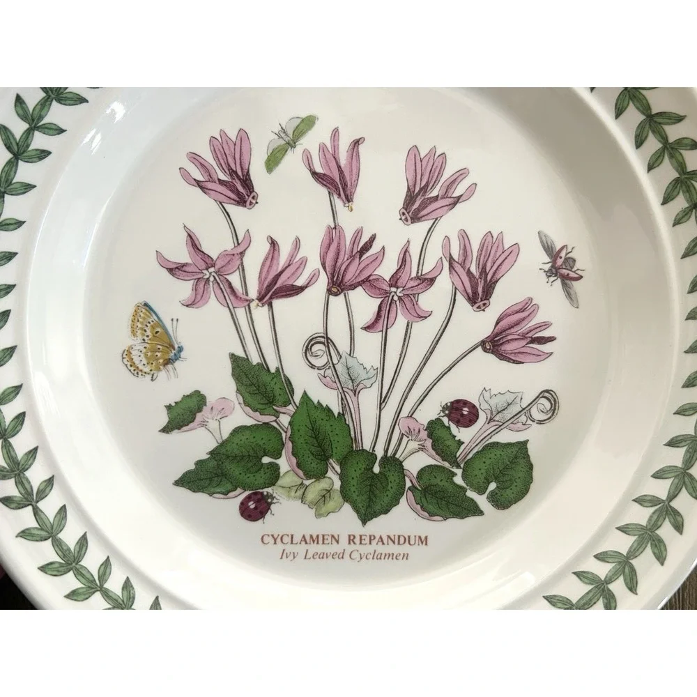 Vintage Portmeirion Botanic Garden Bread Butter Plate Cyclamen Repandum 7.25